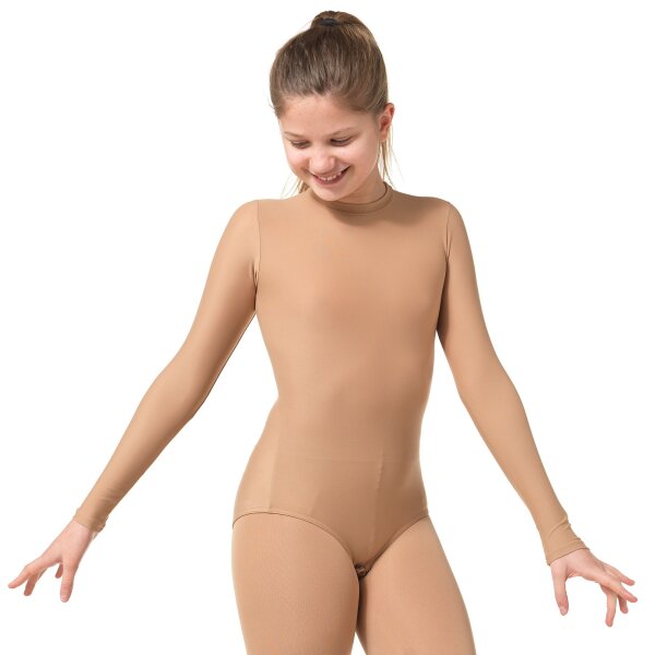 Sagester 120 Figure Skating Leotard with flat collar, skin tone 2