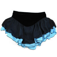 Jerrys Eiskunstlauf-Rock 305 „Double Georgette“ schwarz/blau