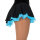 Jerrys Eiskunstlauf-Rock 305 „Double Georgette“ schwarz/blau