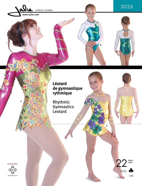 Jalie Schnittmuster Gymnastik Body 3026