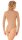 Mondor 11812 Mock Neck Body Liner with Zipper, caramel L