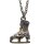 Jerry`s Kette „Schlittschuh“ mit Glitzersteinen, blau