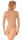Mondor 11812 Mock Neck Body Liner with Zipper, caramel