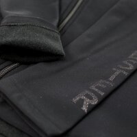 Sagester 237 Thermo Trainingsjacke mit Glitzer-Schriftzug, schwarz M
