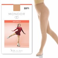 Mondor 3371 Footed Figure Skating Tights, suntan