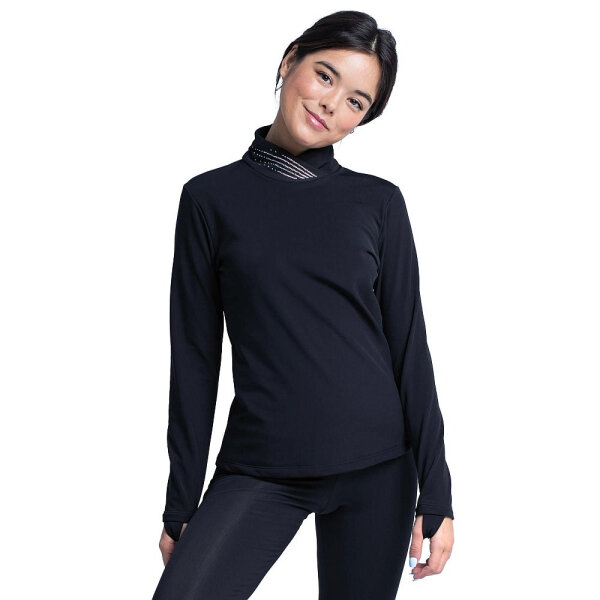 Intermezzo High Neck Thermo Longshirt, schwarz 4