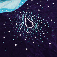 Jerrys Figure Skating Dress „Ocean Amethyst“, purple-turquoise L