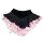 Jerrys Eiskunstlauf-Rock 305 „Double Georgette“ schwarz/rosa 6-8