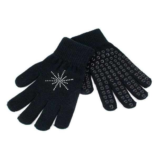 Graf Strass Stretching & Gripping Handschuhe, schwarz S