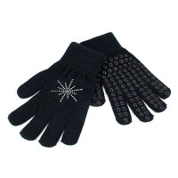 Graf Strass Stretching & Gripping Handschuhe, schwarz S