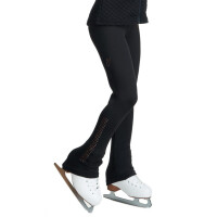 JIV „Dynamic“ Eiskunstlauf-Leggings, schwarz/rotgold 140
