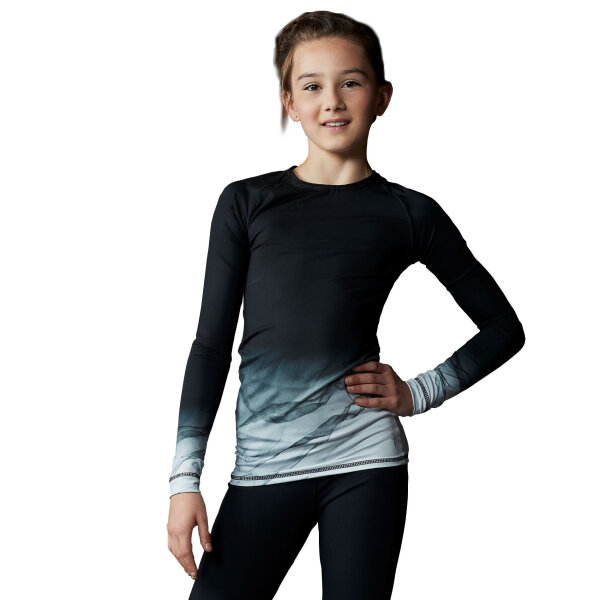 EliteXpression Eiskunstlauf Training Longshirt Marbled Grey L