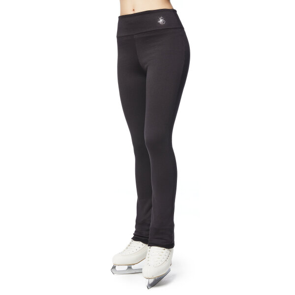Sagester 464 Hi Tech Fleece Eiskunstlauf-Leggings, schwarz