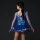 EliteXpression Eiskunstlaufkleid „Flora Royal Beaded“, blau