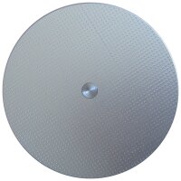 Eiskunstlauf Drehscheibe aus Metall silber