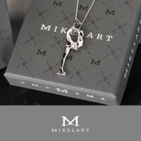 Mikelart Silberkette mit Anhänger Biellmann-Pirouette