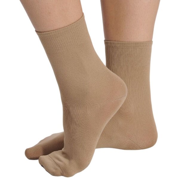 Pridance Figure Skating Socks, skin color