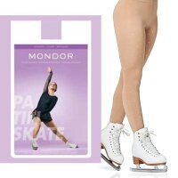 Mondor 911 Figure Skating Freestyle Footed Tights with Rhinestones, caramel