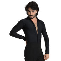 Intermezzo figure skating shirt for boys / men, black