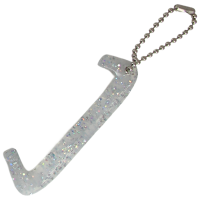 Keychain Skate Guards glitter silver rainbow