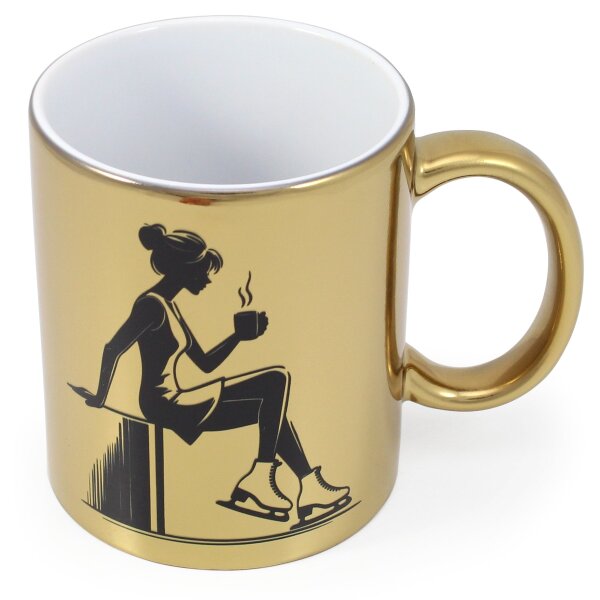 Figure Skating Mug Gold