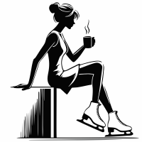 Figure Skating Mug Gold