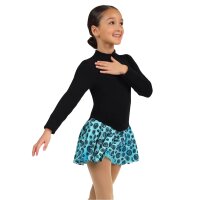 Mondor 4406 Polartec Figure Skating Dress, turquoise
