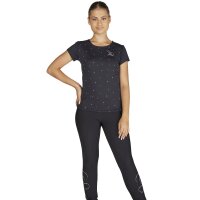 Sagester 088 T-Shirt with scattered crystals, black