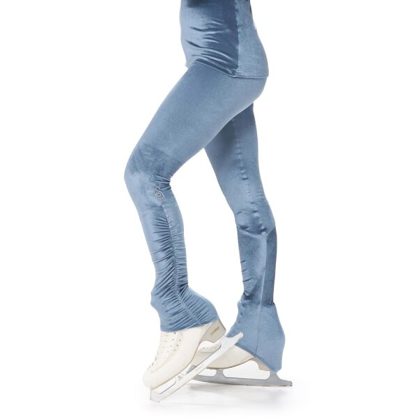 Sagester 418 Velvet Figure Skating Leggings, blue