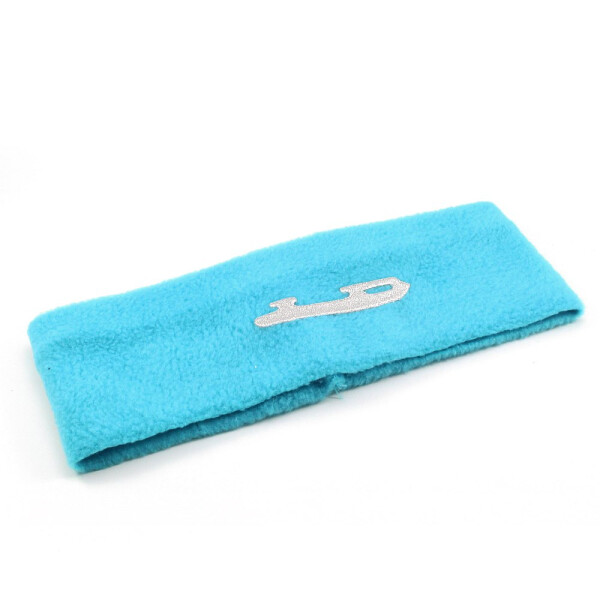 Fleece-Stirnband mit Eiskunstlauf-Kufe, türkis