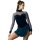 EliteXpression Eiskunstlaufkleid „Velvet Sparkle“, navy