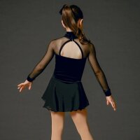 EliteXpression Eiskunstlaufkleid „Velvet Sparkle“, schwarz