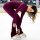 Intermezzo 2036 leg warmers / ballet cuffs with rhinestones, bordeaux
