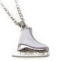 Fashion jewellery necklace with figure skates