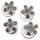 Haar-Curlies 4er-Set „Blume“