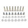 Pic Skate Wheel Bolt, Set of 8