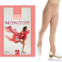 Mondor 3374 Stirrup Figure Skating Tights, suntan