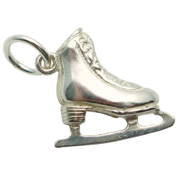 Silver pendant „figure skate”