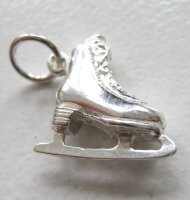 Silver pendant „figure skate”