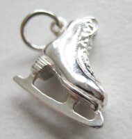 Silver pendant „figure skate”