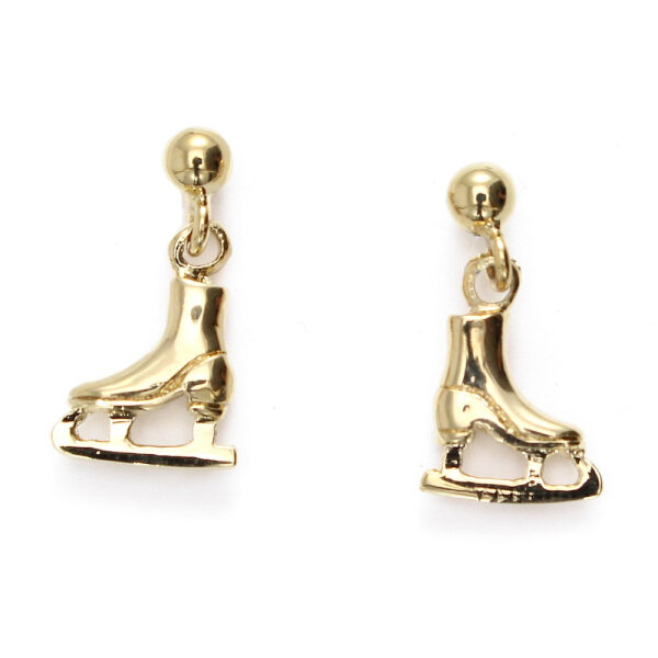 Catherine Fabre 2933 Earrings Figure Skates Gold