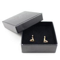 Catherine Fabre 2933 Earrings Figure Skates Gold