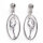 Catherine Fabre 2952 Ohrringe Biellmann Pirouette Oval Silber