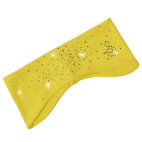 Sagester Microfibre Headband with Crystals, yellow