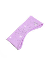 Sagester Microfibre Headband with Crystals, lilac