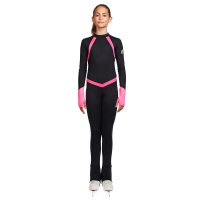 JIV „Flame“ Unitard / Catsuit, black-pink