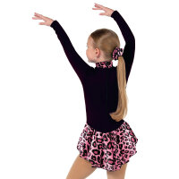 Jerrys Fleece-Eislaufkleid „Catwalk“, schwarz / pink