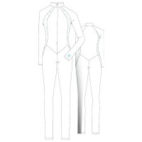 Sagester 603 Ganzanzug / Catsuit, schwarz
