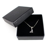 Catherine Fabre 2910 Silver Necklace with Figure Skates